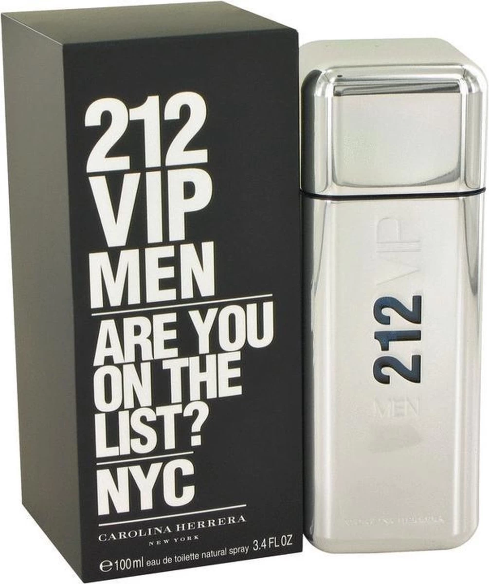 Carolina Herrera 212 VIP Men - 100 Ml - Eau De Toilette Spray - Herenparfum 6 Carolina Herrera 212 VIP Men - 100 Ml - Eau De Toilette Spray - Herenparfum - Afbeelding 4