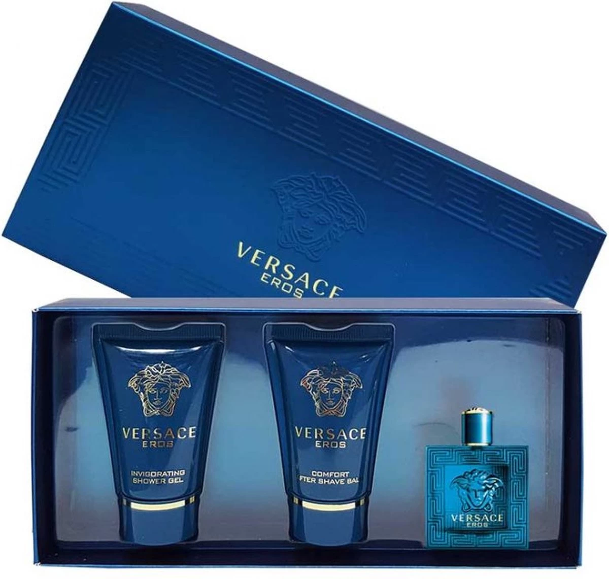 Versace - Eros Gift Of Mini 5 Ml, And Eros 25 Ml (After Shave Balm) Eros 25 Ml - Eau De Toilette - 5ML 6 Versace - Eros Gift Of Mini 5 Ml, And Eros 25 Ml (After Shave Balm) Eros 25 Ml - Eau De Toilette - 5ML - Afbeelding 4