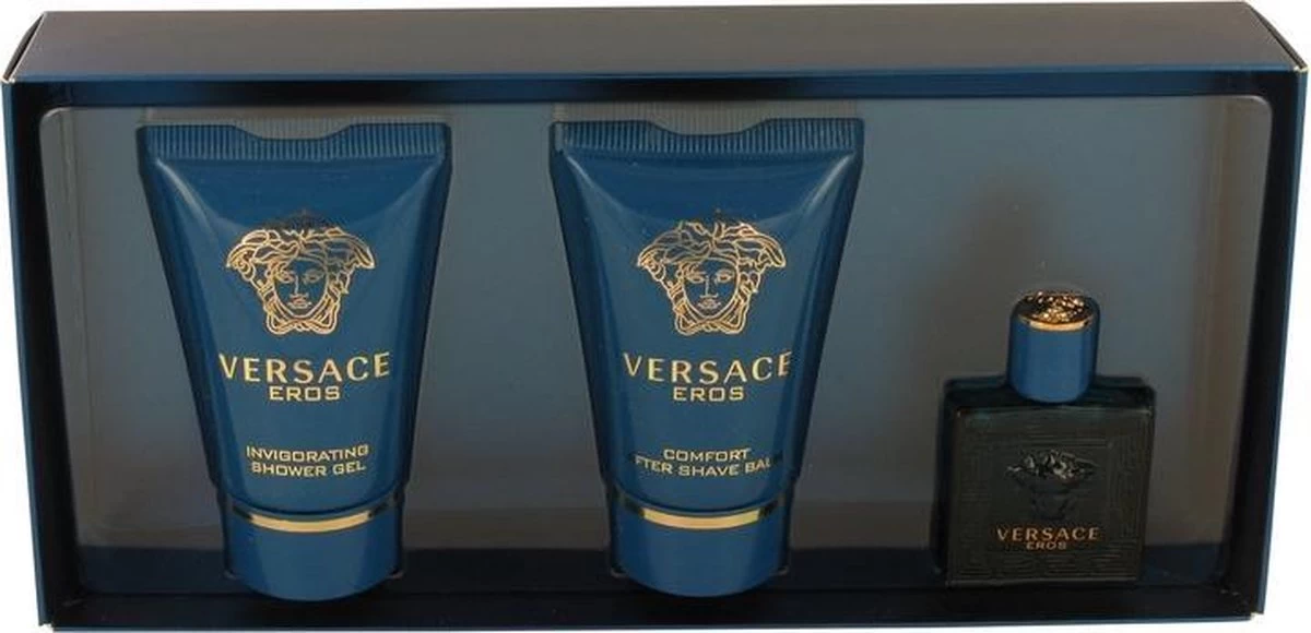 Versace - Eros Gift Of Mini 5 Ml, And Eros 25 Ml (After Shave Balm) Eros 25 Ml - Eau De Toilette - 5ML 3 Versace - Eros Gift Of Mini 5 Ml, And Eros 25 Ml (After Shave Balm) Eros 25 Ml - Eau De Toilette - 5ML