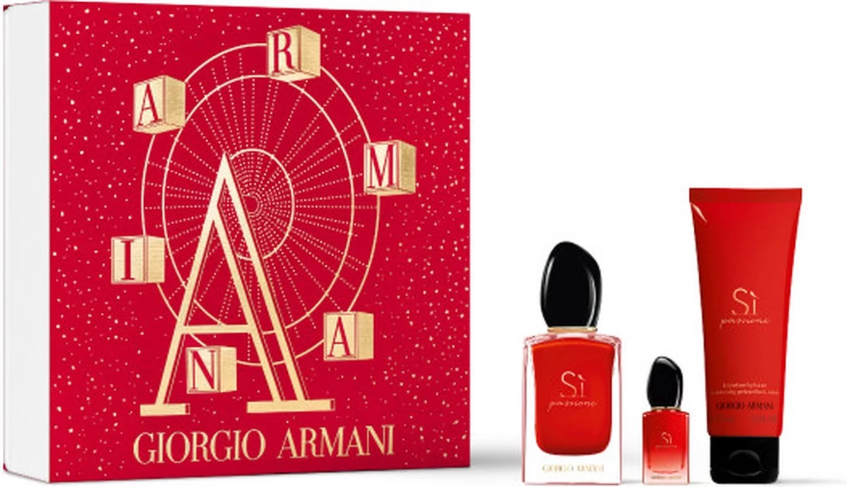 Armani Si Passione Eau De Parfum Xmas Geschenkset 3 Armani Si Passione Eau De Parfum Xmas Geschenkset