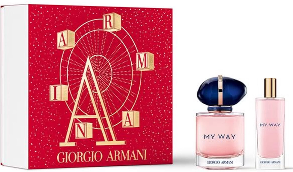 Giorgio Armani My Way - Giftset - 50 Ml Eau De Parfum + 15 Ml Pocketspray 3 Giorgio Armani My Way - Giftset - 50 Ml Eau De Parfum + 15 Ml Pocketspray