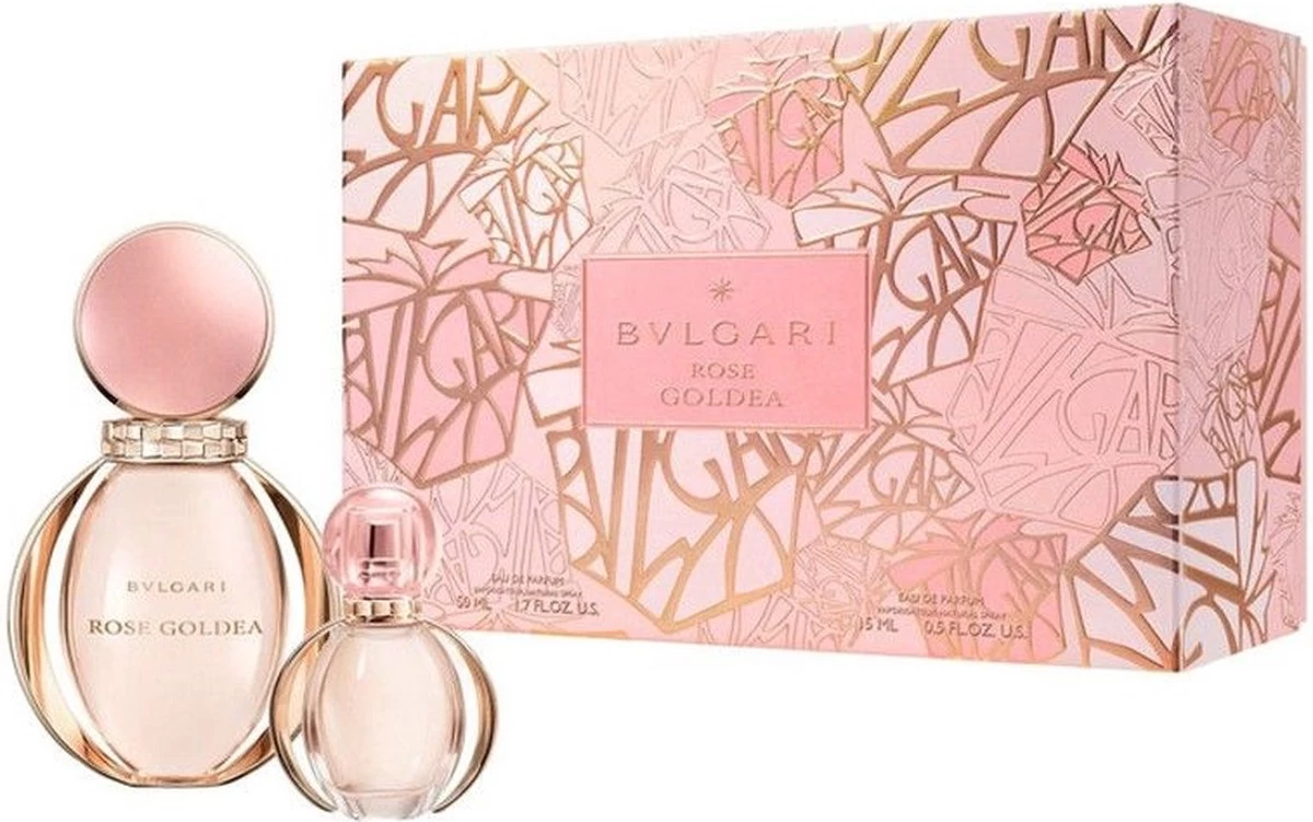 Bvlgari Rose Goldea Giftset - 50 Ml Eau De Parfum Spray + 15 Ml Eau De Parfum Tasspray - Cadeauset Voor Dames 3 Bvlgari Rose Goldea Giftset - 50 Ml Eau De Parfum Spray + 15 Ml Eau De Parfum Tasspray - Cadeauset Voor Dames