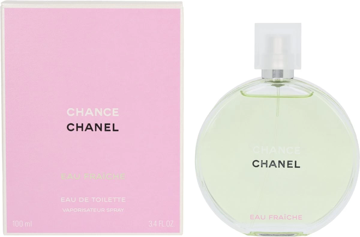 Chanel Chance Eau Fraîche - 100 Ml - Eau De Toilette Spray - Damesparfum 4 Chanel Chance Eau Fraîche - 100 Ml - Eau De Toilette Spray - Damesparfum - Afbeelding 2