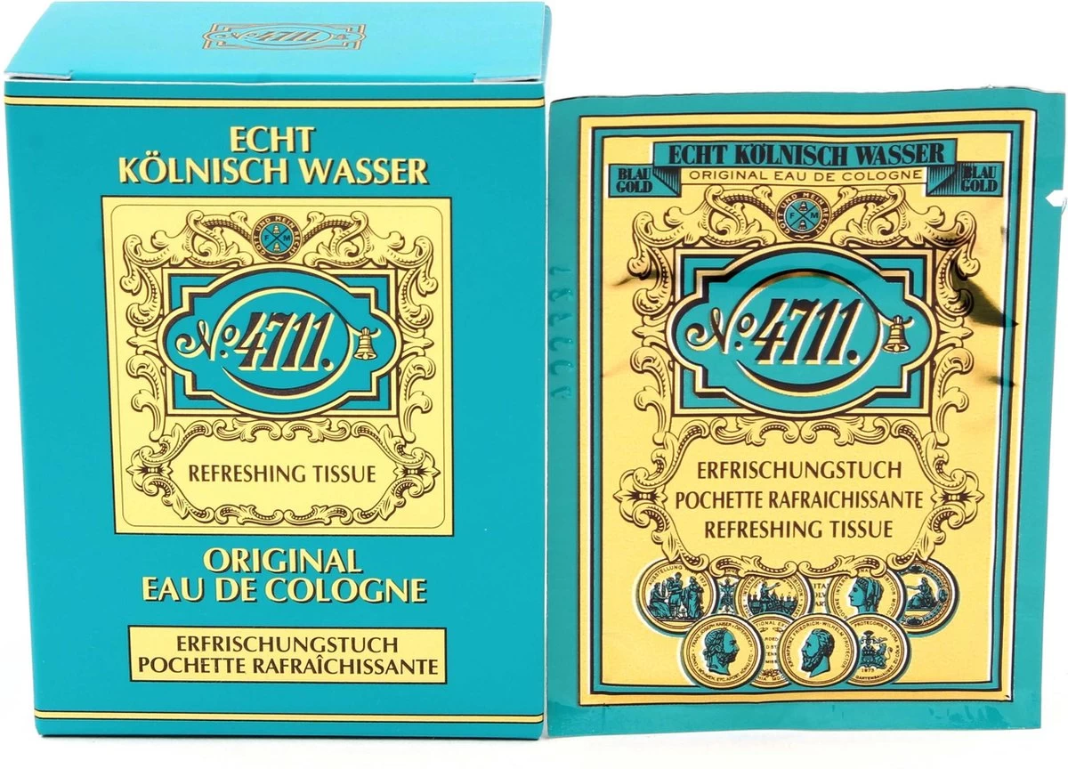 4711 Original Refreshing Eau De Cologne Tissue - 10 Stuk 15 4711 Original Refreshing Eau De Cologne Tissue - 10 Stuk - Afbeelding 13