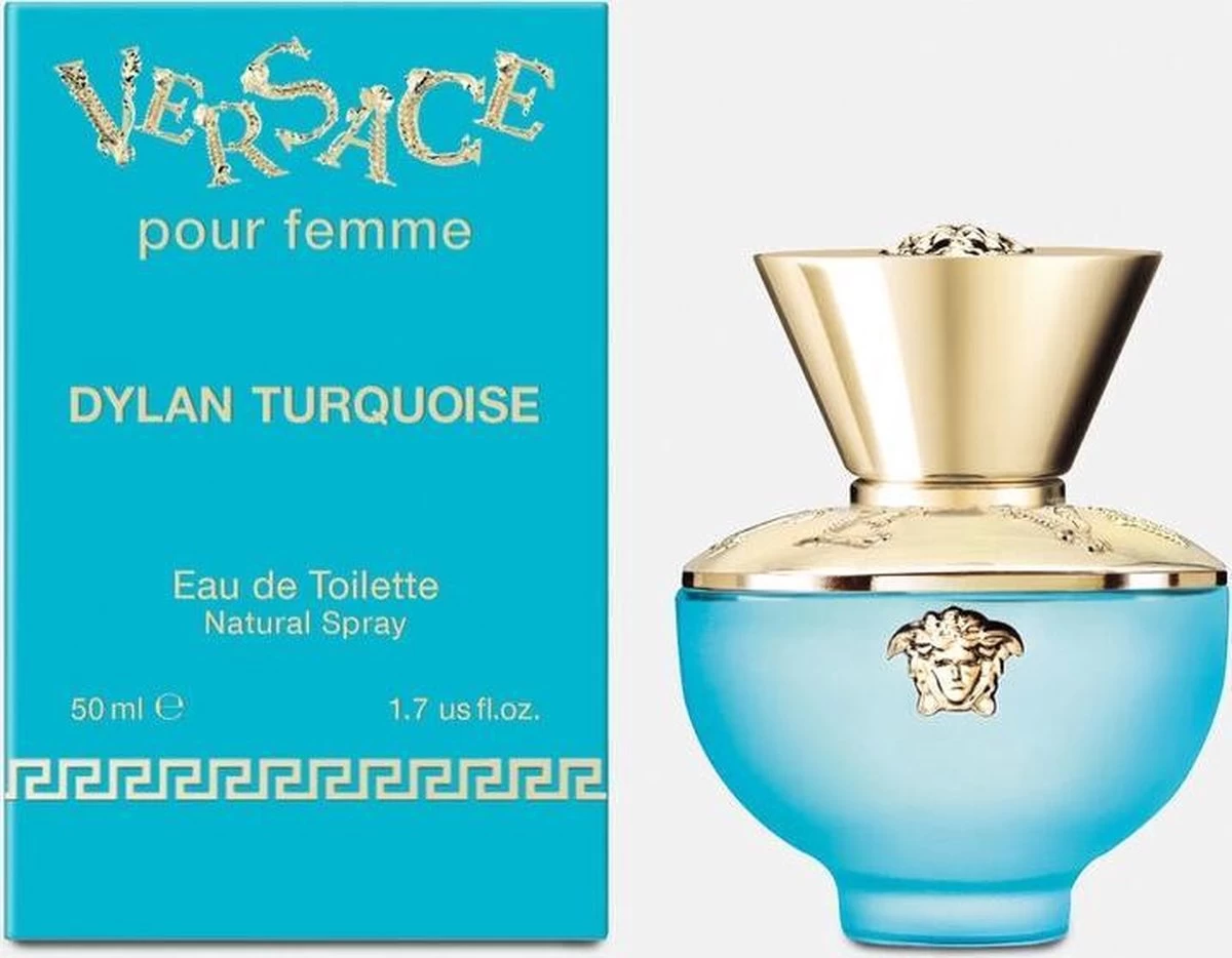 Versace - Dylan Turquoise Pour Femme - Eau De Toilette - 50ml 5 Versace - Dylan Turquoise Pour Femme - Eau De Toilette - 50ml - Afbeelding 3