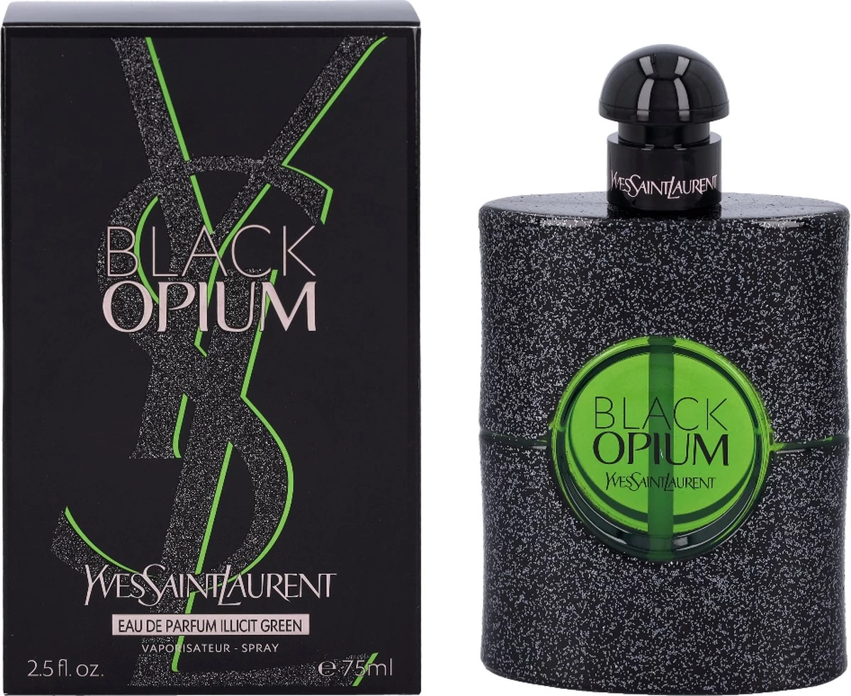 Yves Saint Laurent - Black Opium Illicit Green - Eau De Parfum 75 Ml 4 Yves Saint Laurent - Black Opium Illicit Green - Eau De Parfum 75 Ml - Afbeelding 2