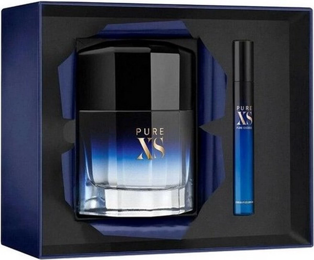 Paco Rabanne Pure XS Giftset - 100 Ml Eau De Toilette + 10 Ml Eau De Toilette - Cadeauset Voor Heren 3 Paco Rabanne Pure XS Giftset - 100 Ml Eau De Toilette + 10 Ml Eau De Toilette - Cadeauset Voor Heren