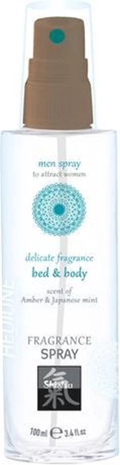 Shiatsu - Feromonen Bed & Body Spray Voor Mannen - Amber & Japanse Mint -Parfumwinkel voor één product 312x1200