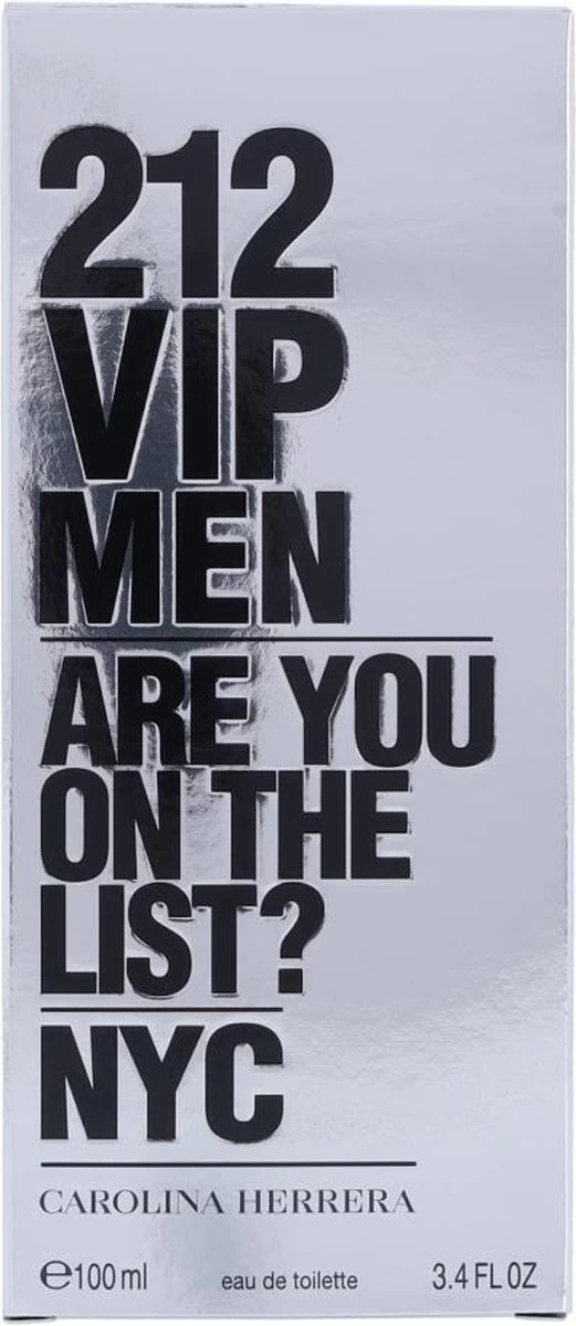 Carolina Herrera 212 VIP Men - 100 Ml - Eau De Toilette Spray - Herenparfum 20 Carolina Herrera 212 VIP Men - 100 Ml - Eau De Toilette Spray - Herenparfum - Afbeelding 18