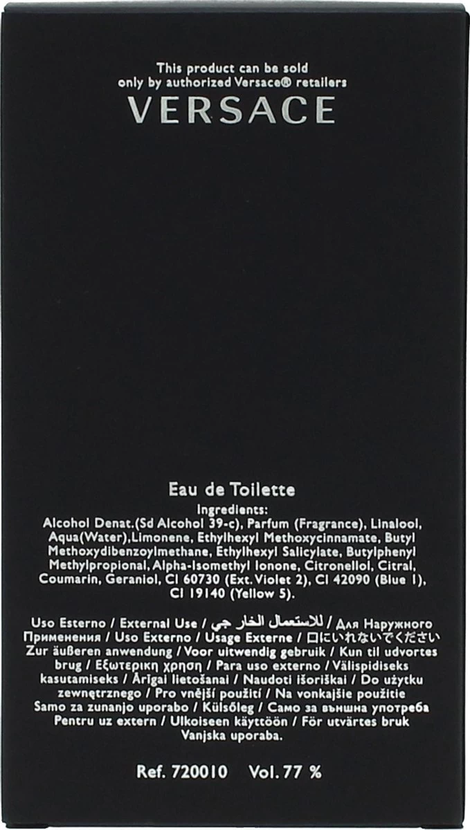Versace Pour Homme Eau De Toilette Spray 100 Ml 18 Versace Pour Homme Eau De Toilette Spray 100 Ml - Afbeelding 16