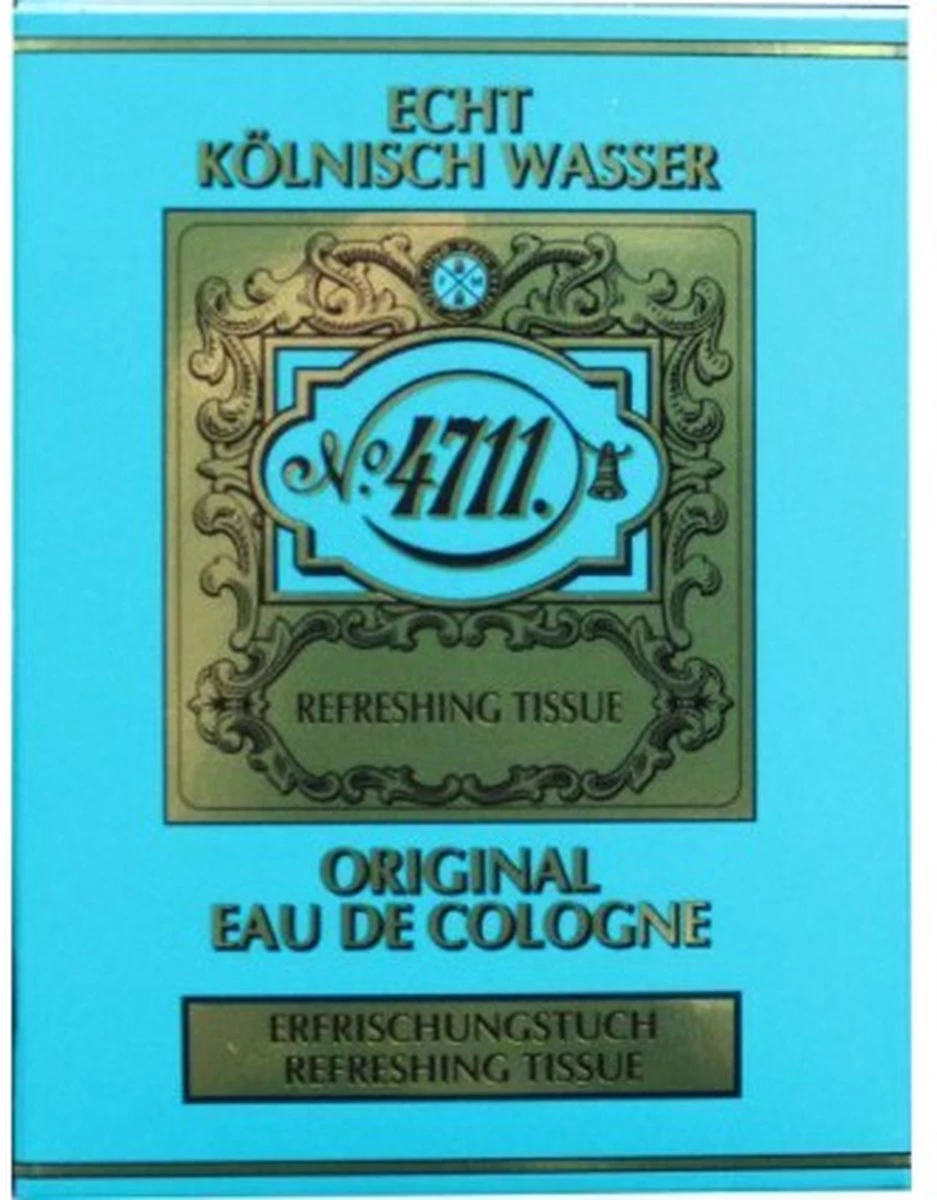 4711 Original Refreshing Eau De Cologne Tissue - 10 Stuk 14 4711 Original Refreshing Eau De Cologne Tissue - 10 Stuk - Afbeelding 12