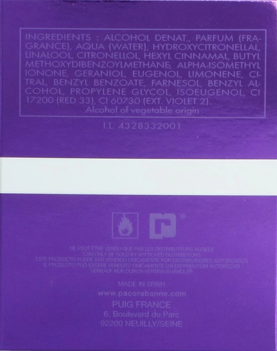 Paco Rabanne Ultraviolet 80 Ml - Eau De Parfum - Damesparfum 7 Paco Rabanne Ultraviolet 80 Ml - Eau De Parfum - Damesparfum - Afbeelding 5