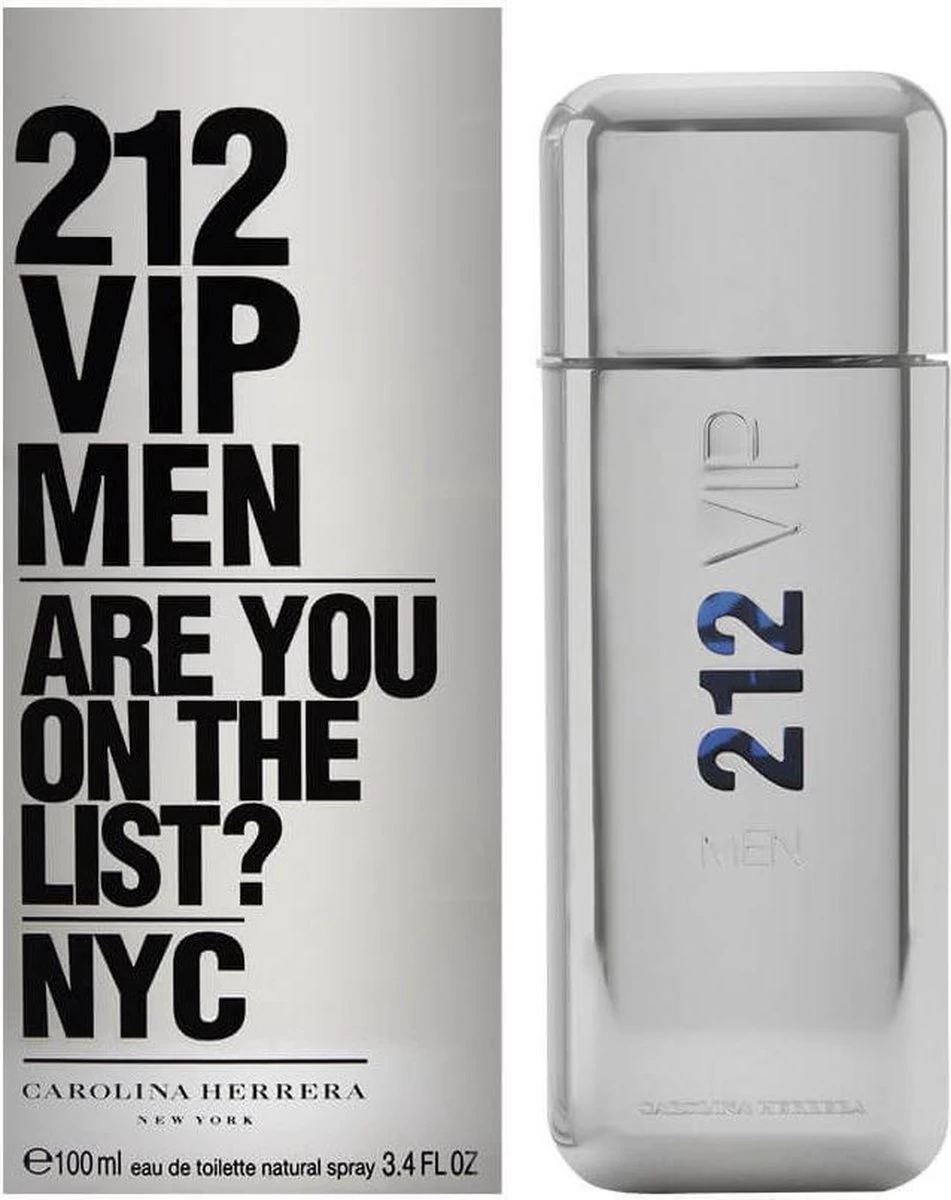 Carolina Herrera 212 VIP Men - 100 Ml - Eau De Toilette Spray - Herenparfum 17 Carolina Herrera 212 VIP Men - 100 Ml - Eau De Toilette Spray - Herenparfum - Afbeelding 15