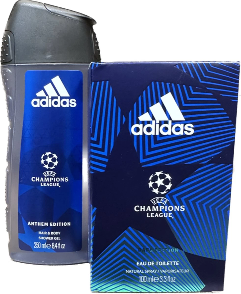 Adidas Champions League Dare Edition 100 Ml Eau De Toilette & 250 Ml Douchegel 3 Adidas Champions League Dare Edition 100 Ml Eau De Toilette & 250 Ml Douchegel